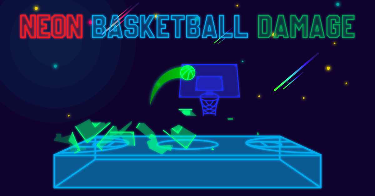 Image Neon Basketball Damage