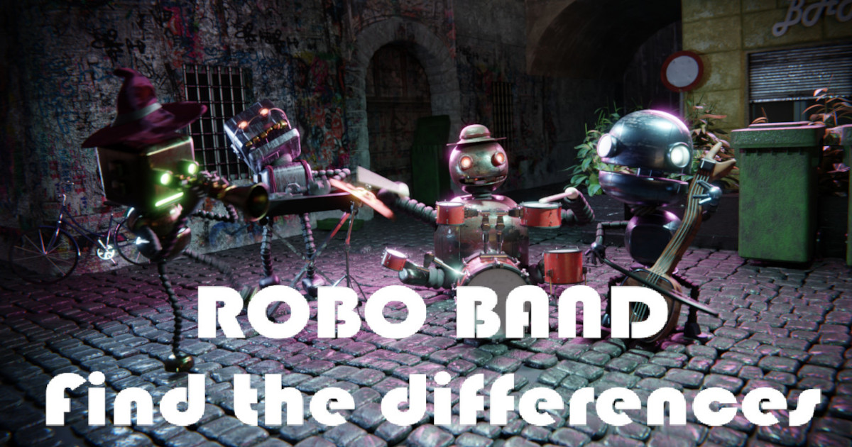 Image Robot Band - Find the differences